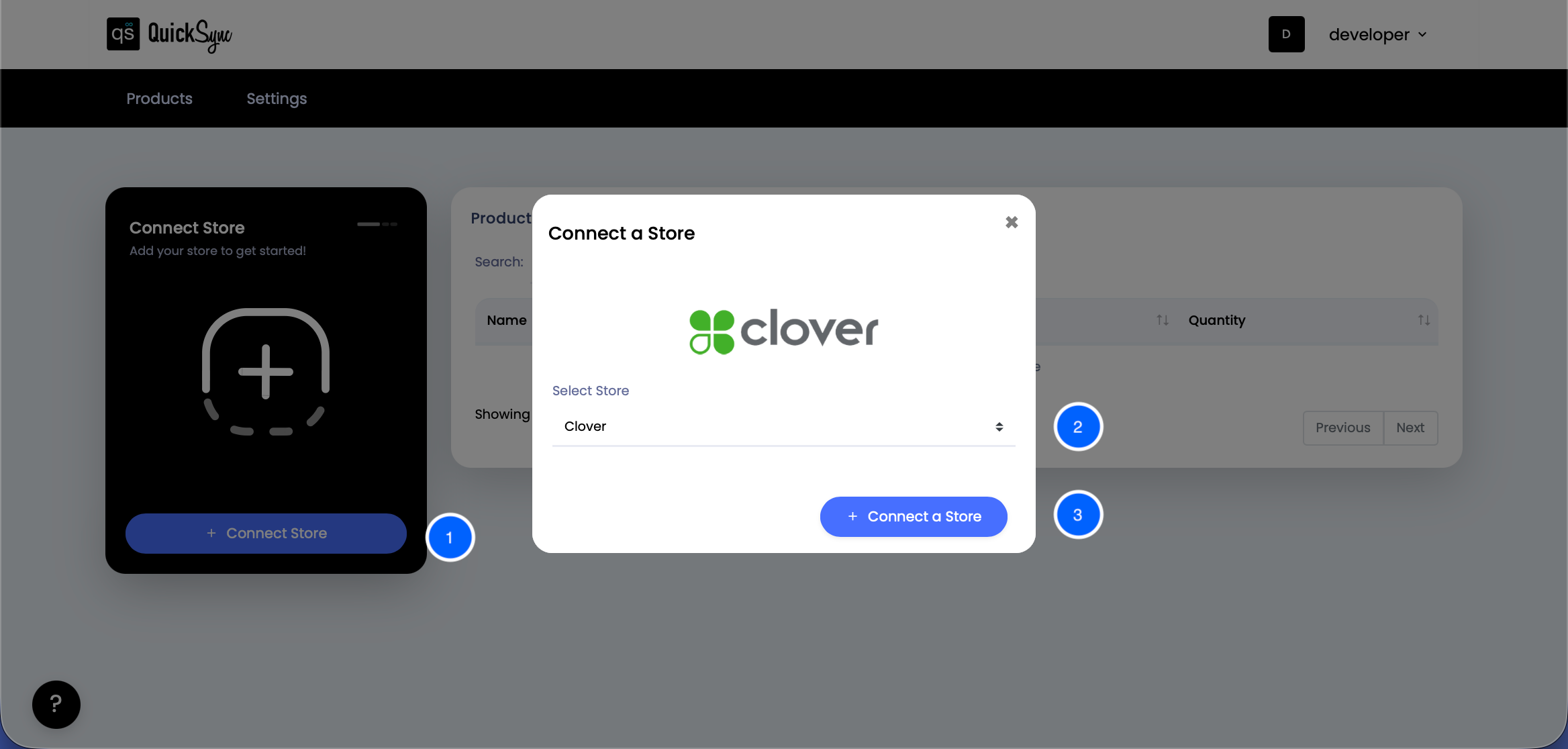 Connecting Clover with QuickSync