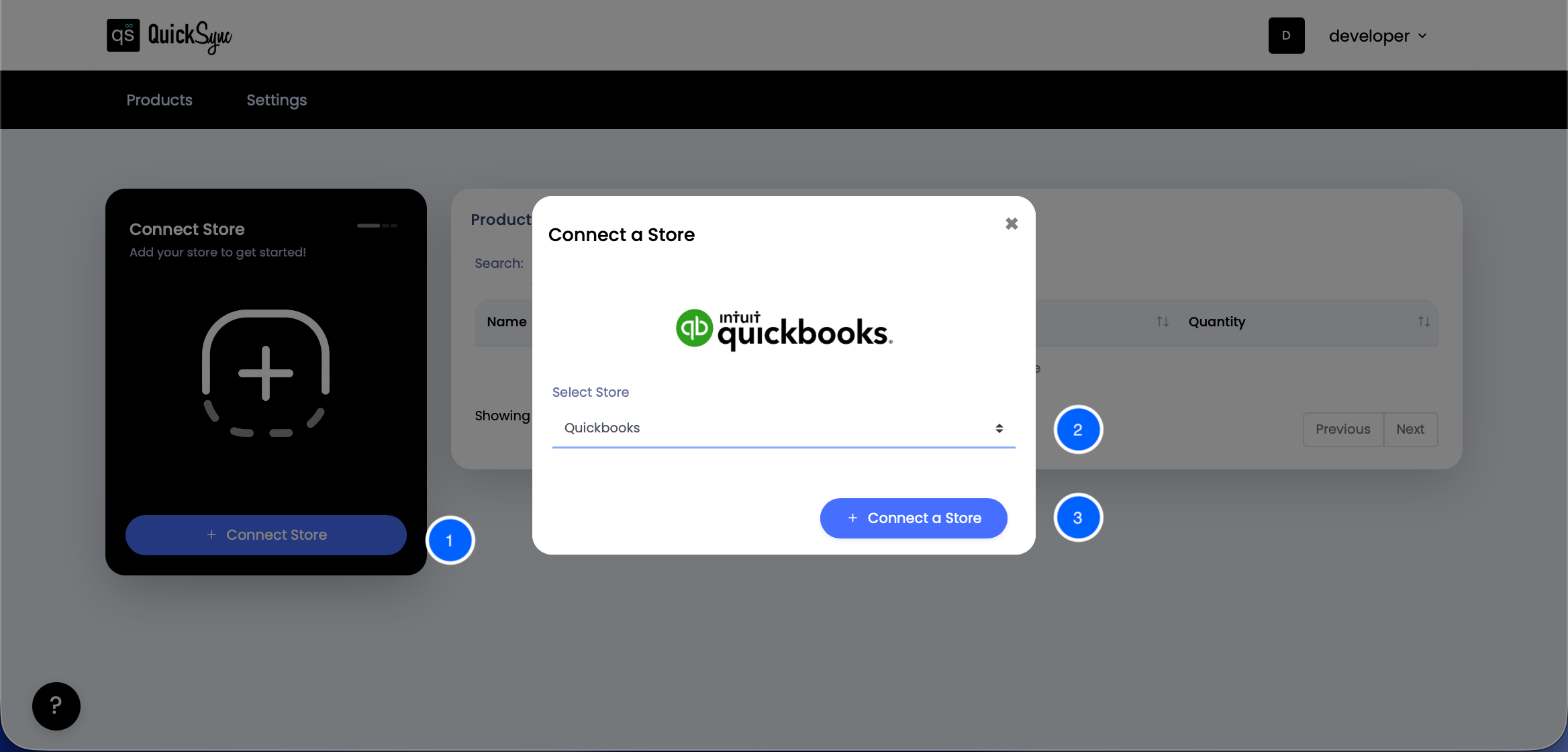 Connect QuickBooks