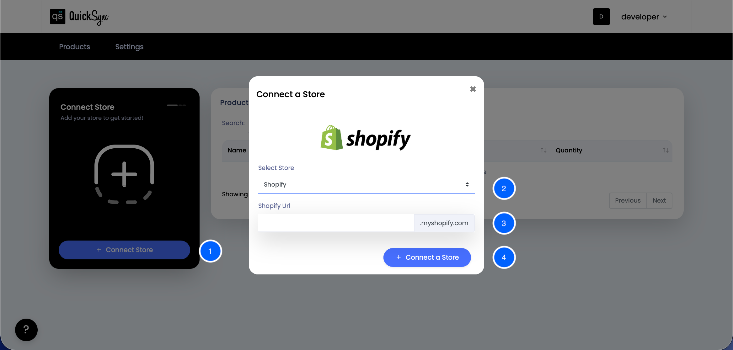 Connect Shopify Account