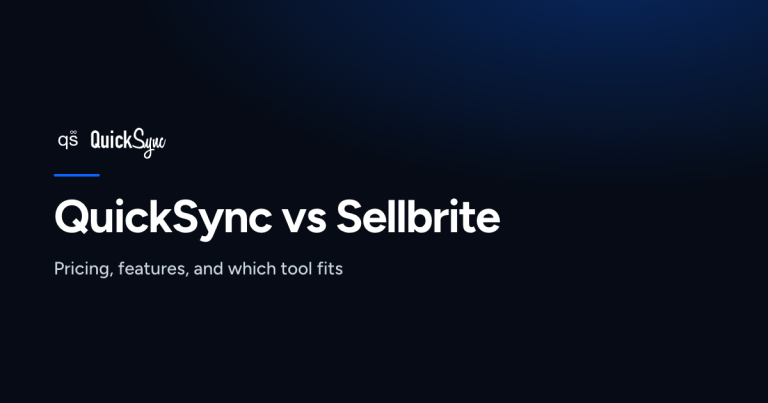 QuickSync vs Sellbrite: Which is The Best Inventory Management Tool? Pricing, Features & More