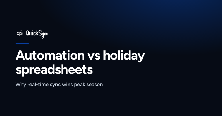 QuickSync vs. Traditional Holiday Inventory Management: Why Automation Wins the Holiday Season
