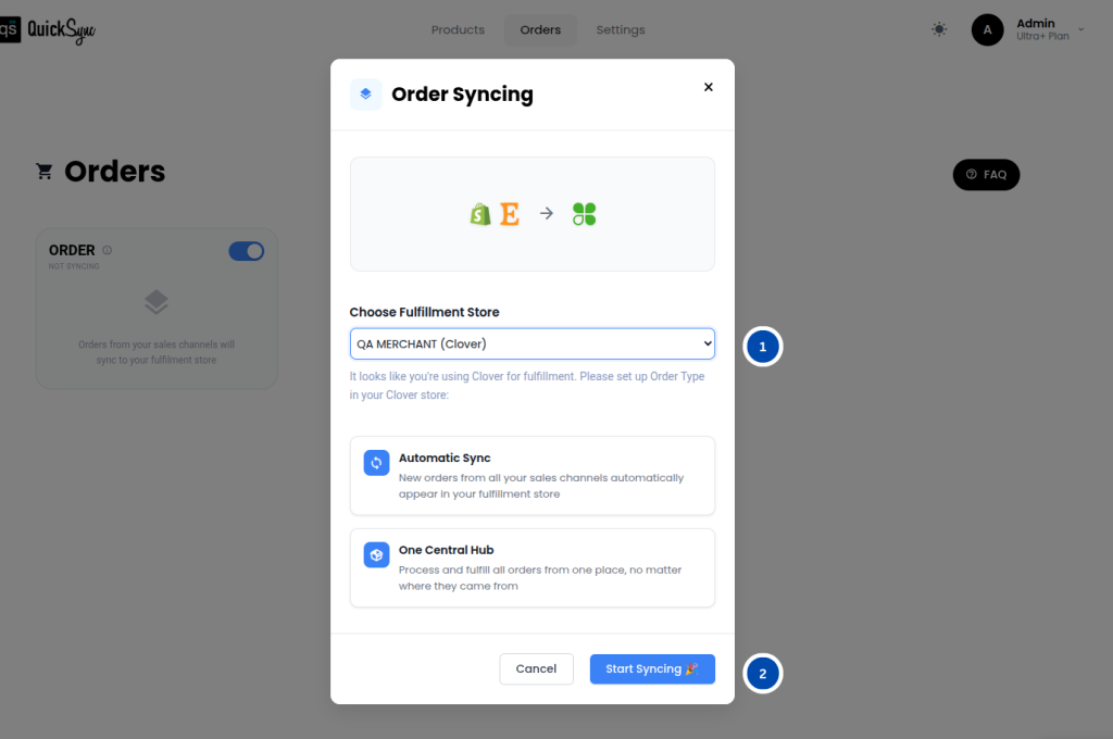 Clover Order Fulfillment