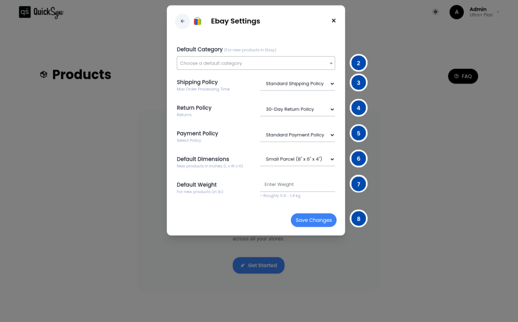 how to sync ebay account
