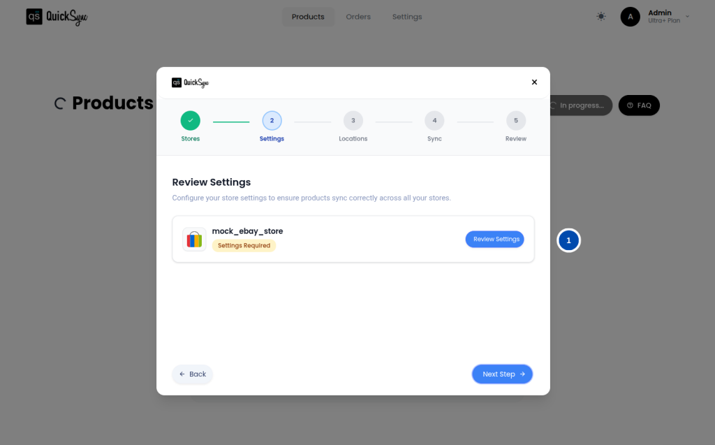 how to sync ebay account