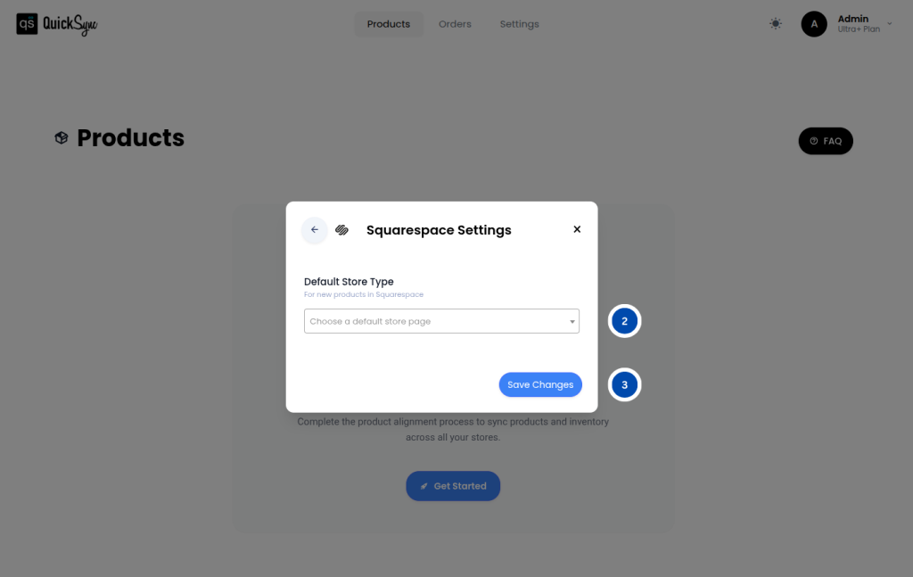 store page in squarespace