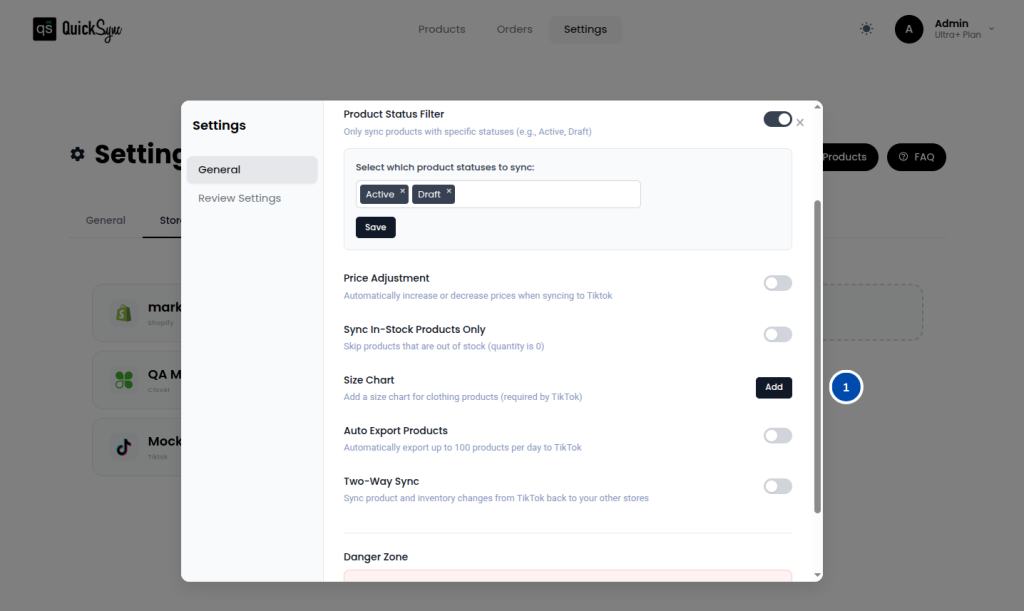 WHAT is tiktok's size chart requirement