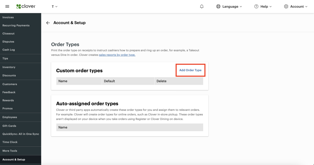 Clover Order Fulfillment