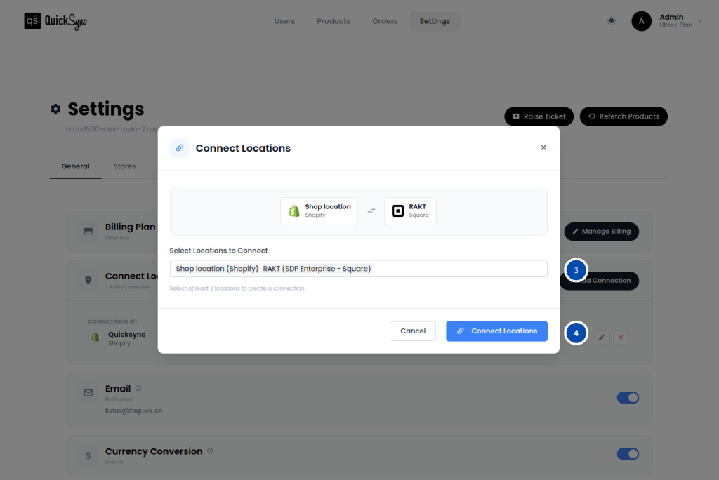 Location Connection Location Connection