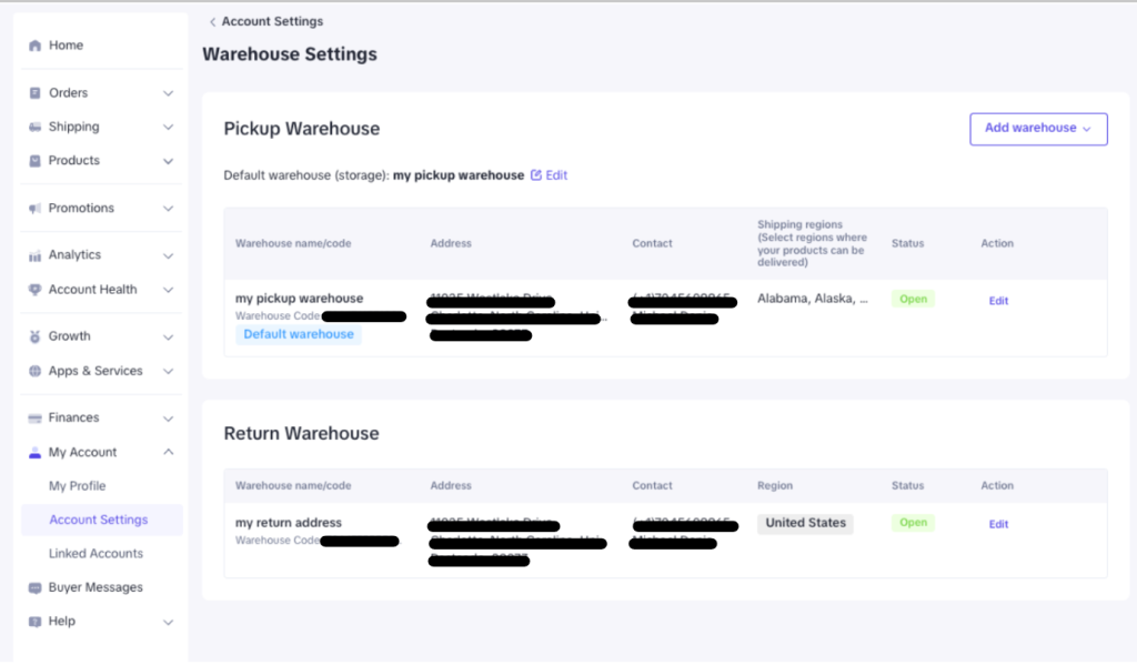 what is tiktok warehouse