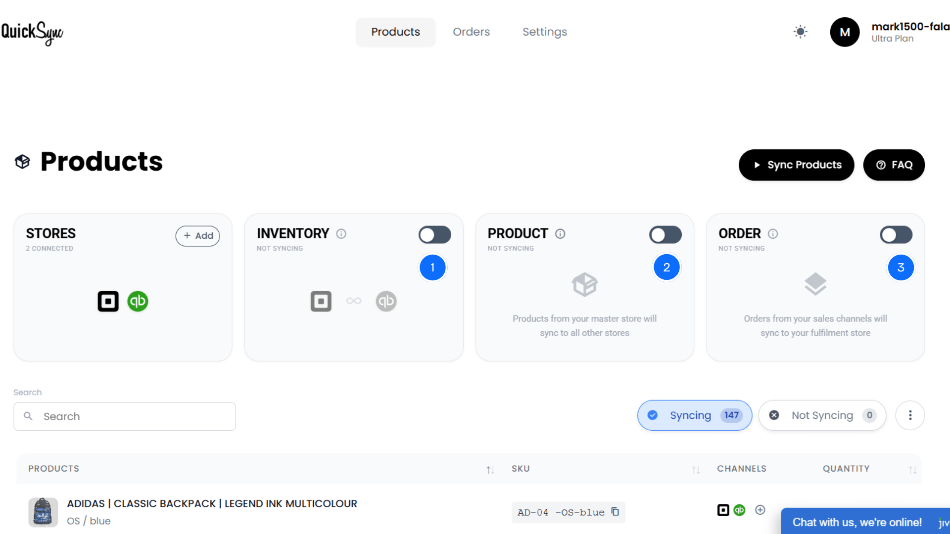 sync square and quickbooks
