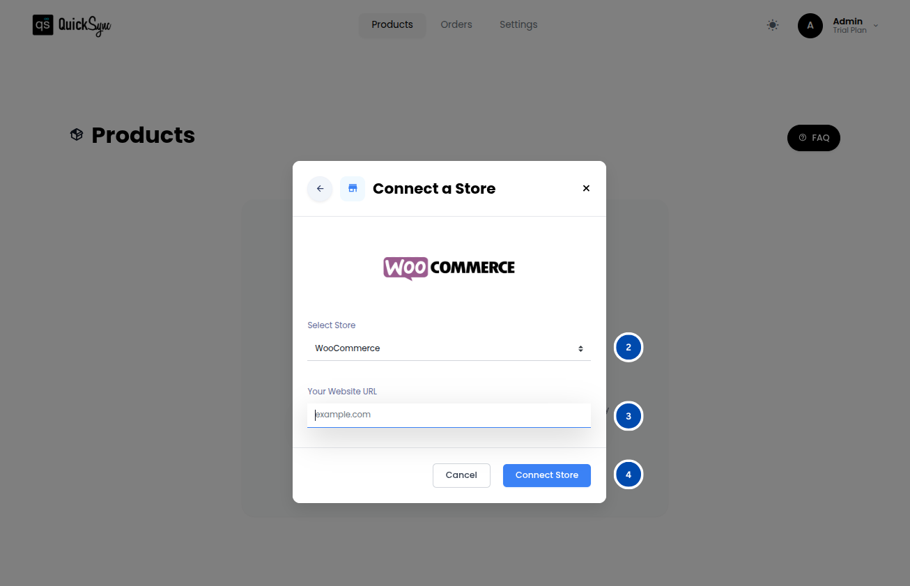Connect WooCommerce Store