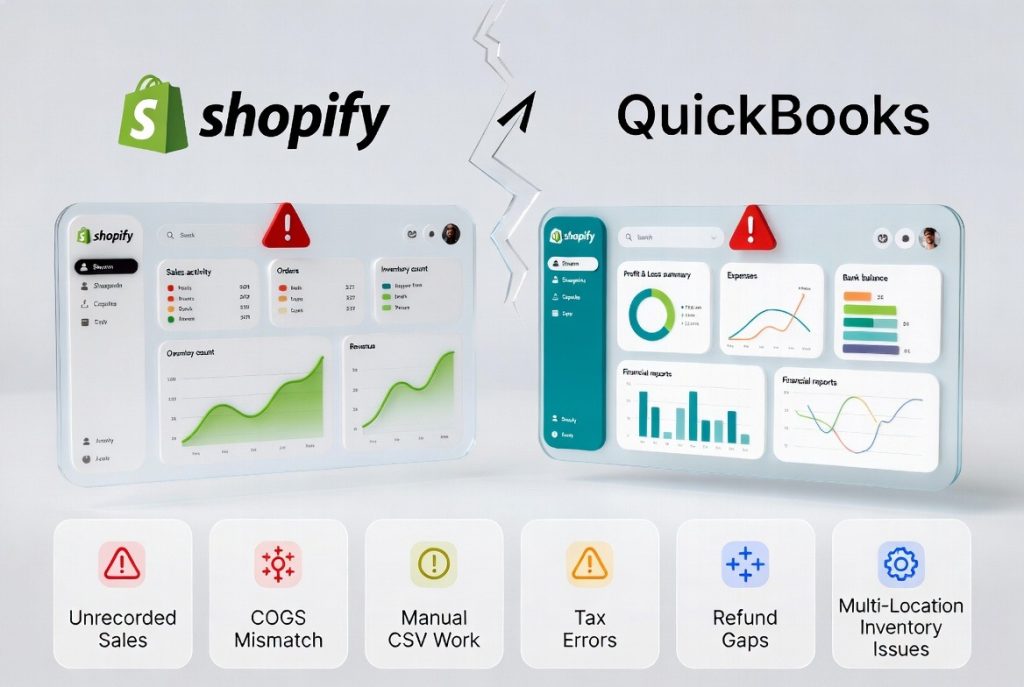 Problems Caused When Shopify & QuickBooks Are Unsynced