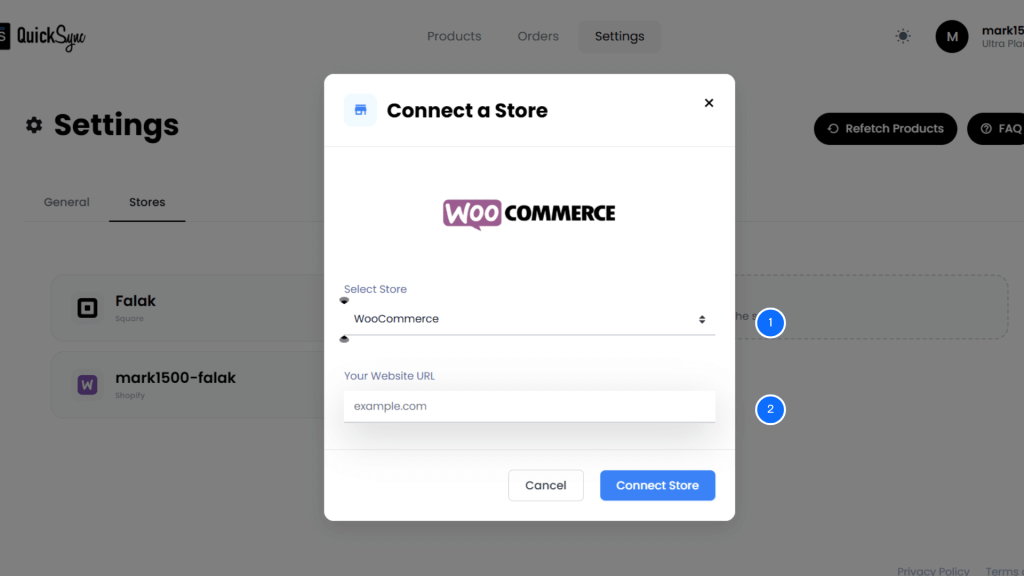 Connect Shopify to WooCommerce