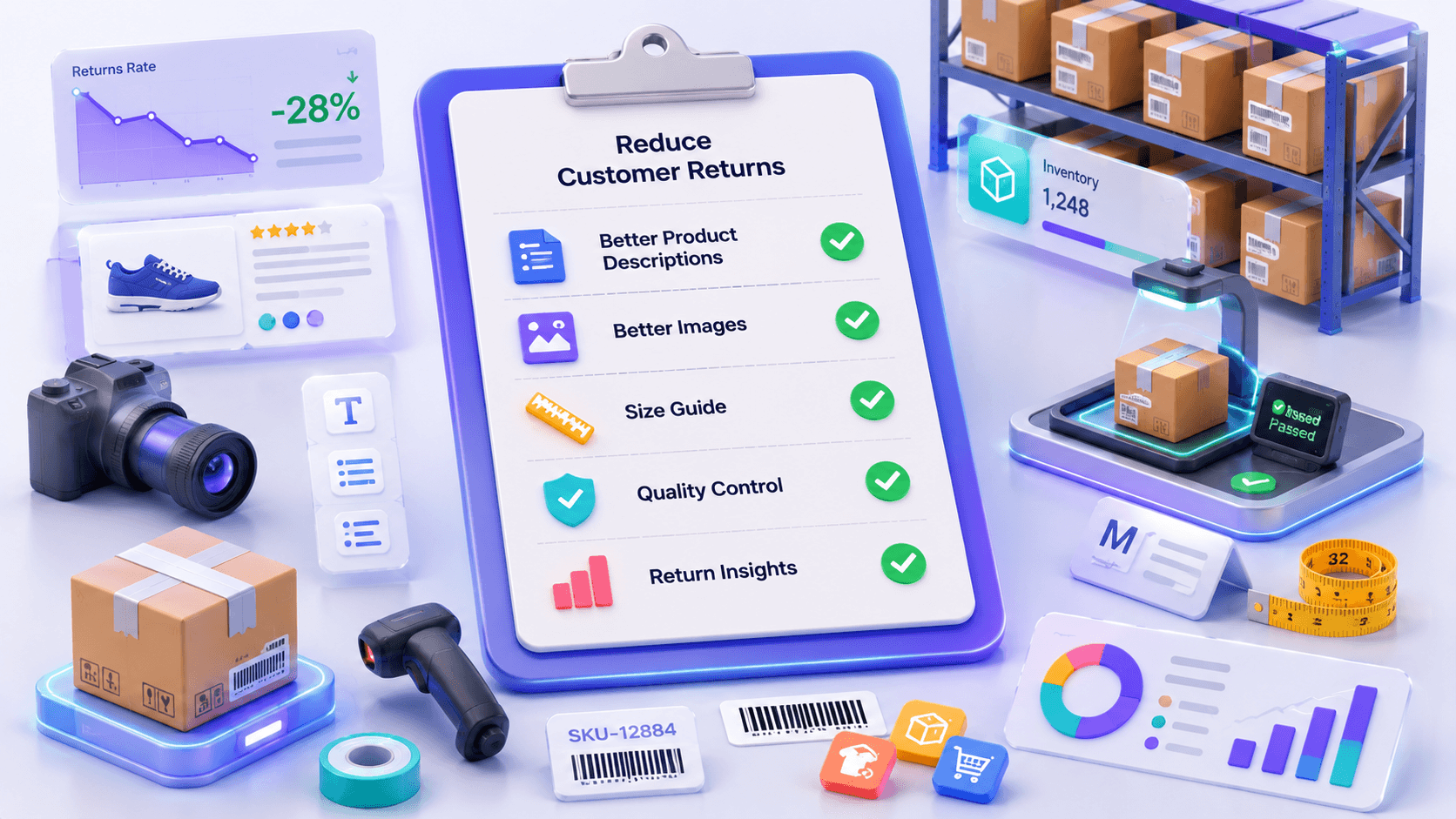 How to reduce returns: better descriptions, better images, quality control and insights