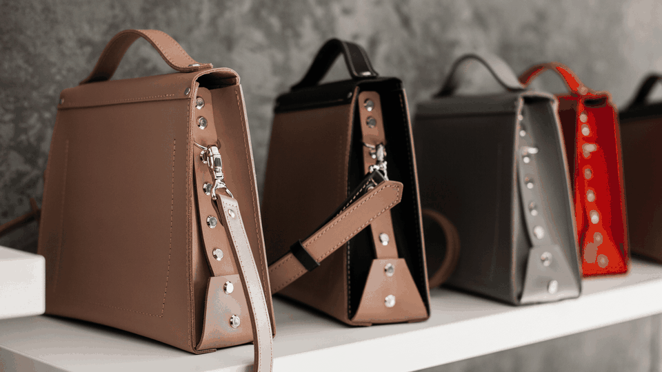 Bags and purses of different colors