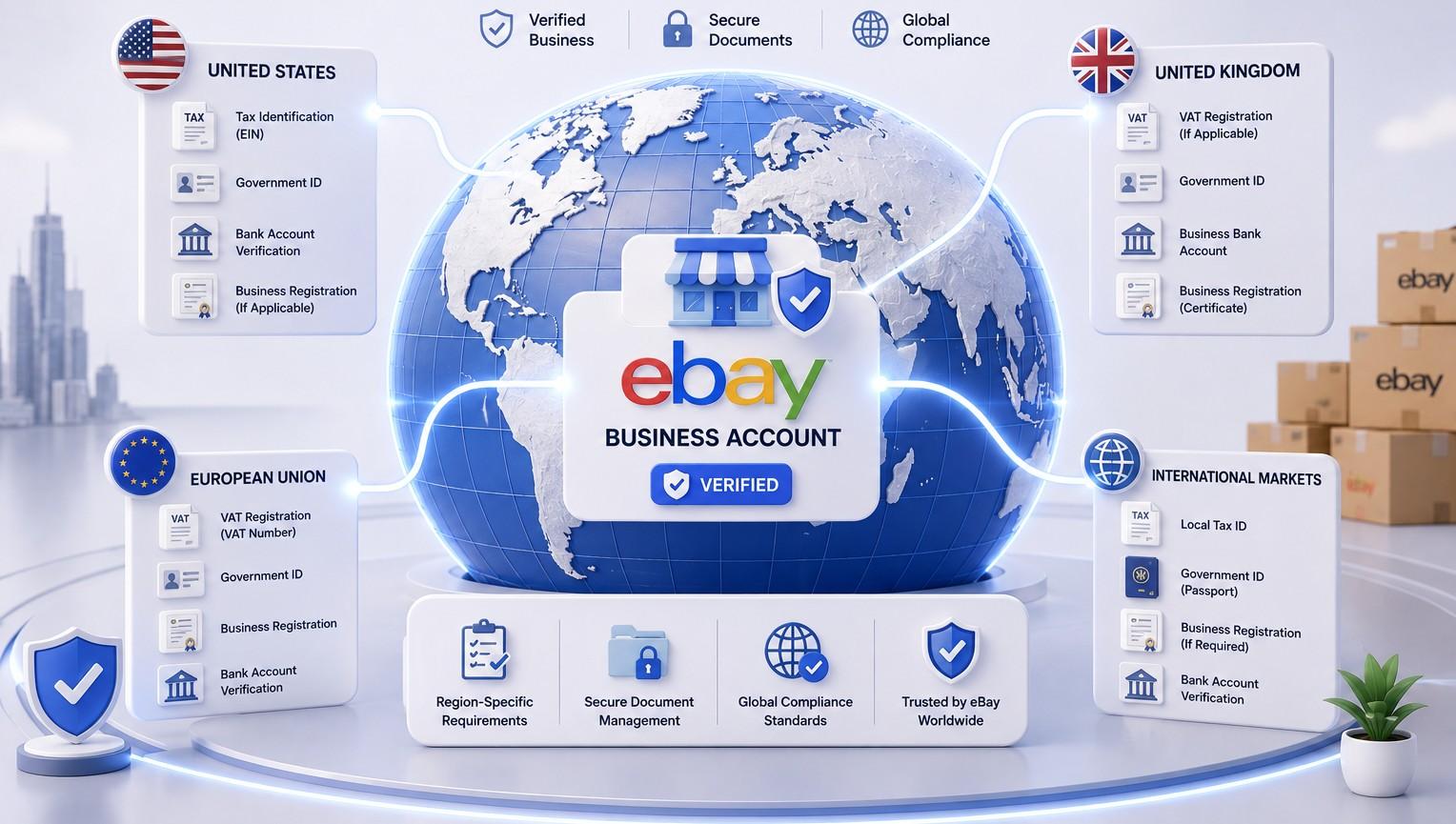 eBay Business Account Requirements Depending on Regions