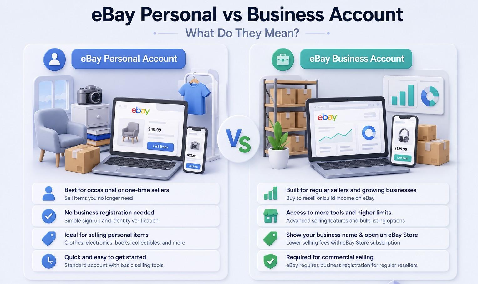 eBay Personal or Business Account