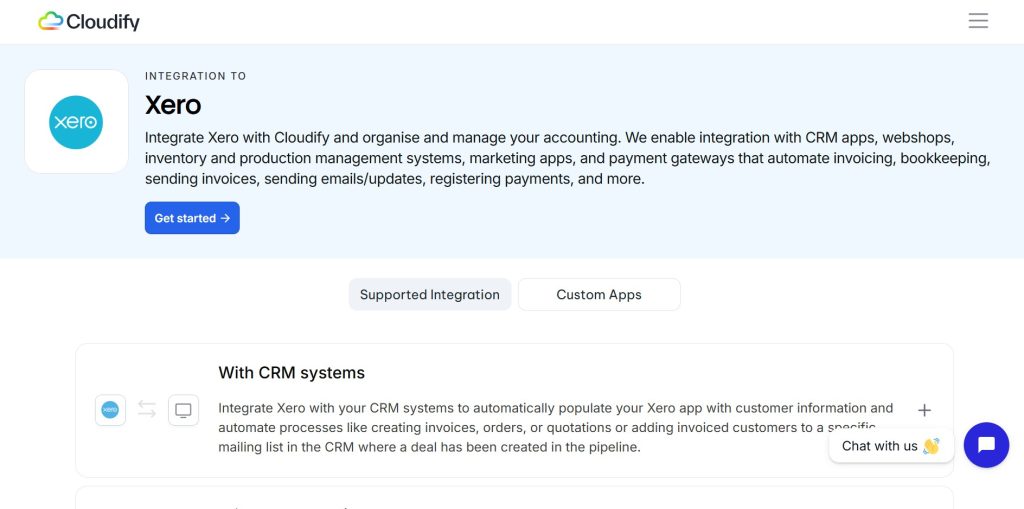Cloudify Xero Integration Cloudify Xero Integration