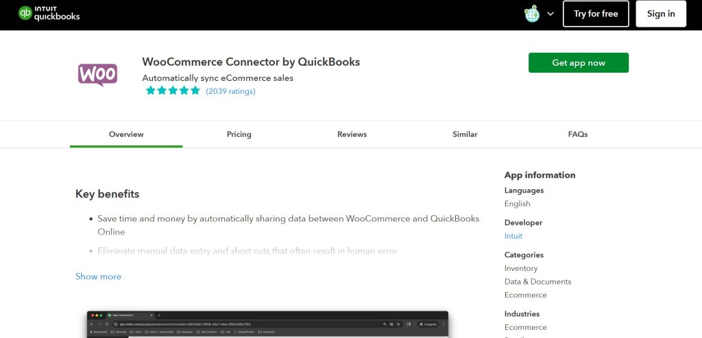 WooCommerce Connector by QuickBooks
