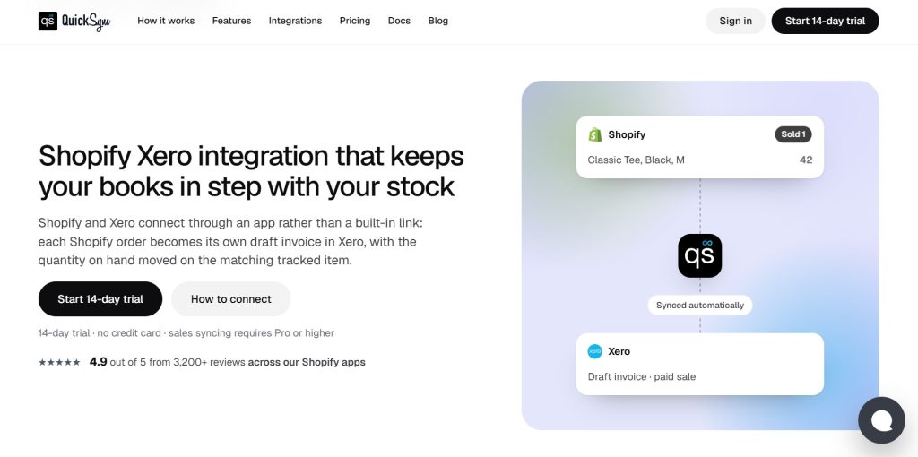 quicksync.pro Shopify Xero integration 7 Best Shopify Xero Integration Apps: Pricing, Inventory Sync and Payouts